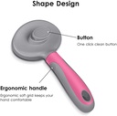 Benepaw Efficient Self Cleaning Slicker Pet Grooming Brush For Small Large Dogs Cats Comfortable Safe Anti-slip Comb For Pets