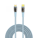 WIWU 20W INTELLIGENT TRANSPARENT TYPE-C TO IOS FAST CHARGING & DATA CABLE | TM01 |