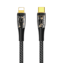 WIWU 20W INTELLIGENT TRANSPARENT TYPE-C TO IOS FAST CHARGING & DATA CABLE | TM01 |