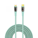 WIWU 20W INTELLIGENT TRANSPARENT TYPE-C TO IOS FAST CHARGING & DATA CABLE | TM01 |
