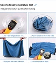 BLUEWHALE Soft Breathable Chilly Microfiber Towel For Yoga , Sport , Running & Gym Usage