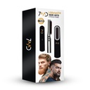 7MD Hair Auto Straighetner | Portable & cordless design | Rechargeable 5200 mAh Battery | LCD temperature Display | 30 Minutes Turn-Off Safety Timer | Premium Quality | 1 Year Warranty | NASV-500 |