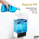 7MD Automatic Mouthwash Dispenser | Dual Installation Methods | 2 Cups Storage | 650ml Capacity | 3 Adjustable Levels | 12 Months Warranty |