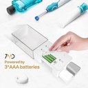 7MD Automatic Mouthwash Dispenser | Dual Installation Methods | 2 Cups Storage | 650ml Capacity | 3 Adjustable Levels | 12 Months Warranty |