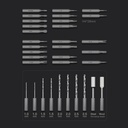 7MD Precision Electric 36 in 1 Screwdriver Set | USB-C Rechargeable Battery | Adjustable Torque | Dual Speed Modes | Stable Opening & Closing | Strong Magnetic Hold | Easy to Use | Portable & Cordless Design | LED Lighting | Premium Steel | 12 Months Warranty | KS-882040 |