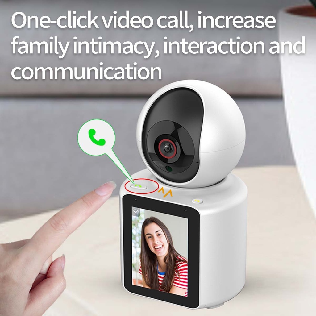 7MD Camera Video Calling Smart WiFi Camera | Two-Way Video Calling | Full HD Resolution | Wide Angle View | Human Detection | App Control | One-Button Call | PTZ Control |