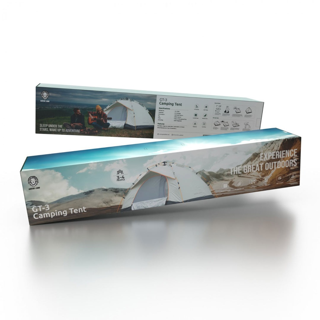 Green Lion GT-4 Camping Tent - Beige | GNTNTGT4BG |