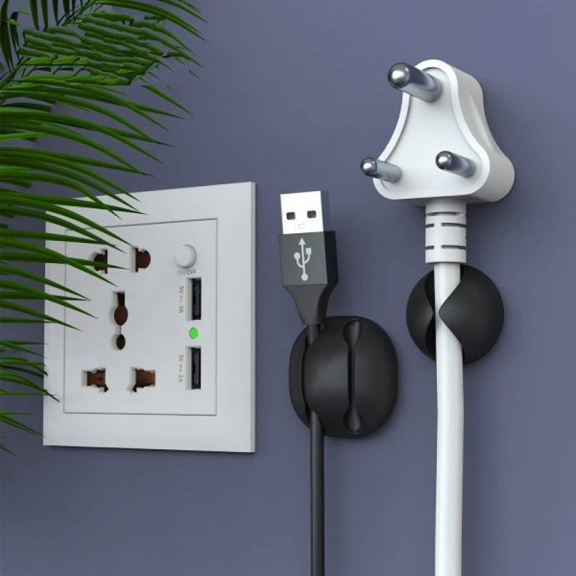 Green Lion 8 in 1 Cable Organizer | GNCABORG8BK |