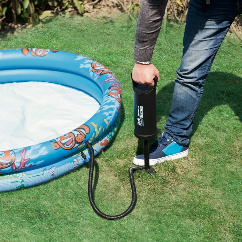 Bestway Dunk n' Splash Inflatable Family Swimming Pool (251 x 168 x 102cm) With 1 Air Pump Inflator | 54445 |