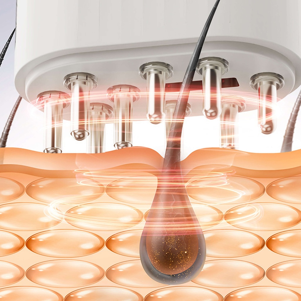 7MD Electric Massage Brush Electric Hair Oil Applicator and Hair Scalp Massager Brush Scalp Applicator Comb Model:7MD2417