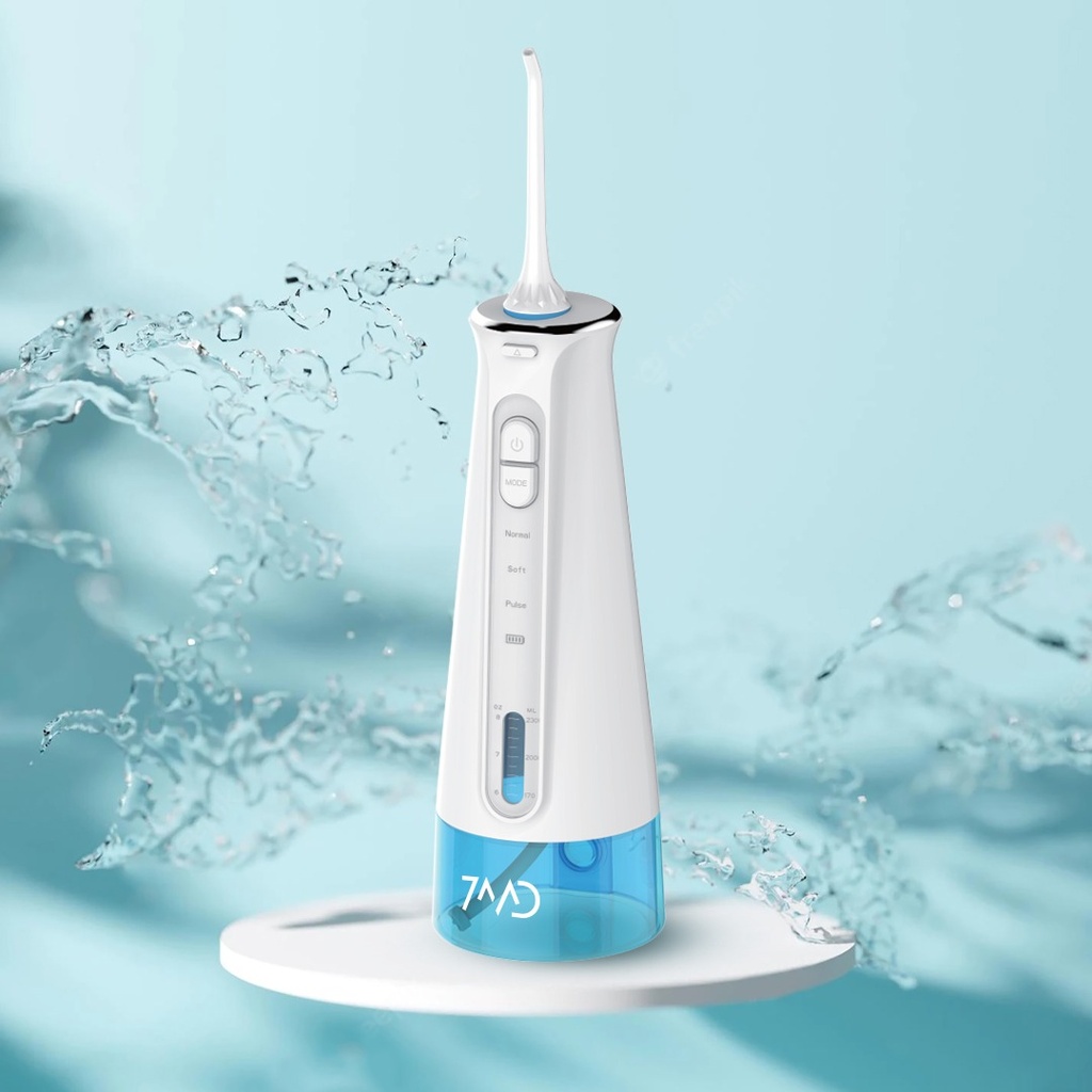7MD 2 in 1 Package Includes Portable Oral Irrigator & Water Flosser + Automatic Mouthwash Dispenser