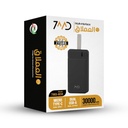 7MD 3 in 1 Package Includes 2 Pcs 2 In 1 Fast Charging Data Cable + 1x 30,000 mAh Multi-Port Power Bank
