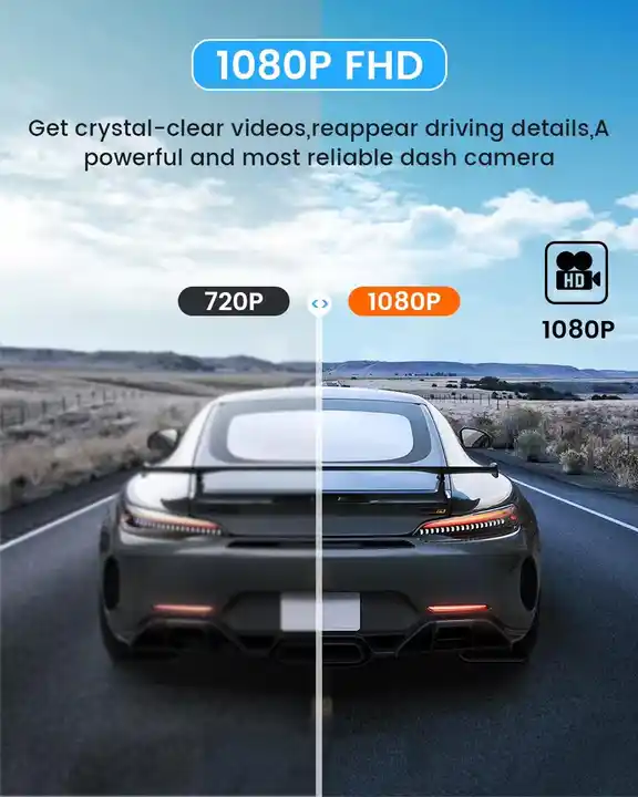 Android Smart Dash Cam 1080p Resolution Built-in GPS and 4G SIM Wireless CarPlay Android Auto |CPC200-Tbox AR|
