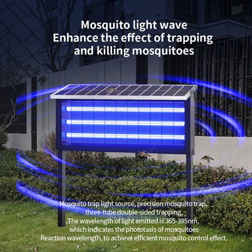 7MD Solar Powered Mosquito Killer 24W Large Sized Rechargeable Intelligent Design Energy Conservation Durable with High Voltage Insect Elimination |7MD-917|