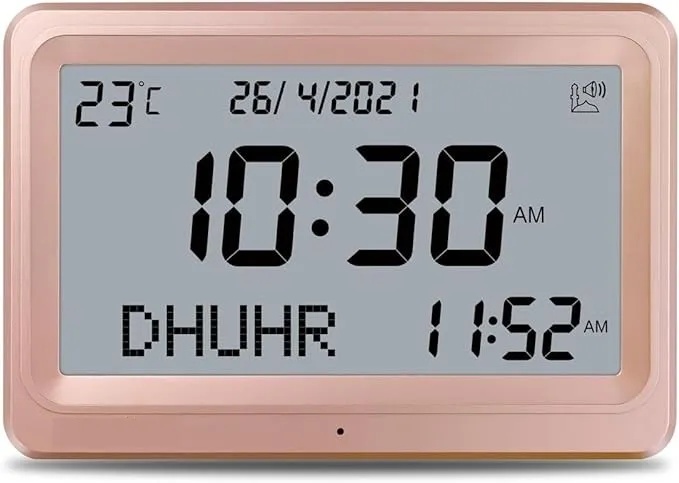 7MD Package Contains 1 x 7MD Custome Wooden Groove Box Perfumes 1 x 7MD Wall Quran Speaker and 1 x 7MD Azan Clock With Prayer & Azan Reminders