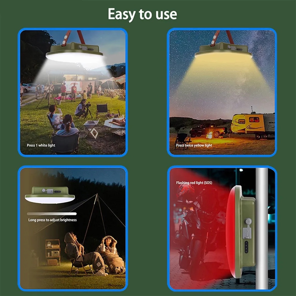 🚨 DISPLAY PIECE 🚨 7MD Camping Light, Rechargeable Multi-Functional Powerful Outdoor Light Power:80W Battery Capacity:15,600 mAh