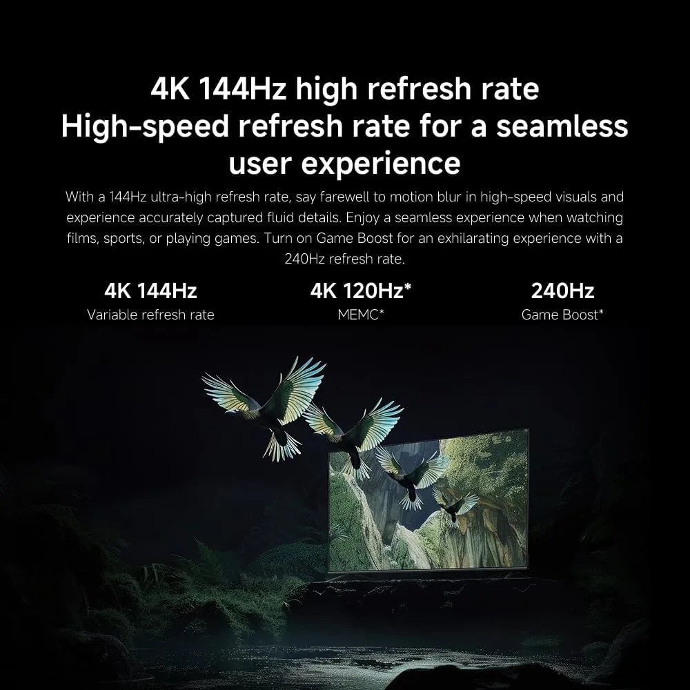 Xiaomi TV S Mini LED 75-Inch (2025) – 4K QD-Mini LED, Google TV, Dolby Vision, Dolby Atmos, 144Hz Refresh Rate