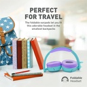 PROMATE Wired Headset – HD Stereo Sound, KidSafe Design, Dual Volume-Limited Levels | Jewel |