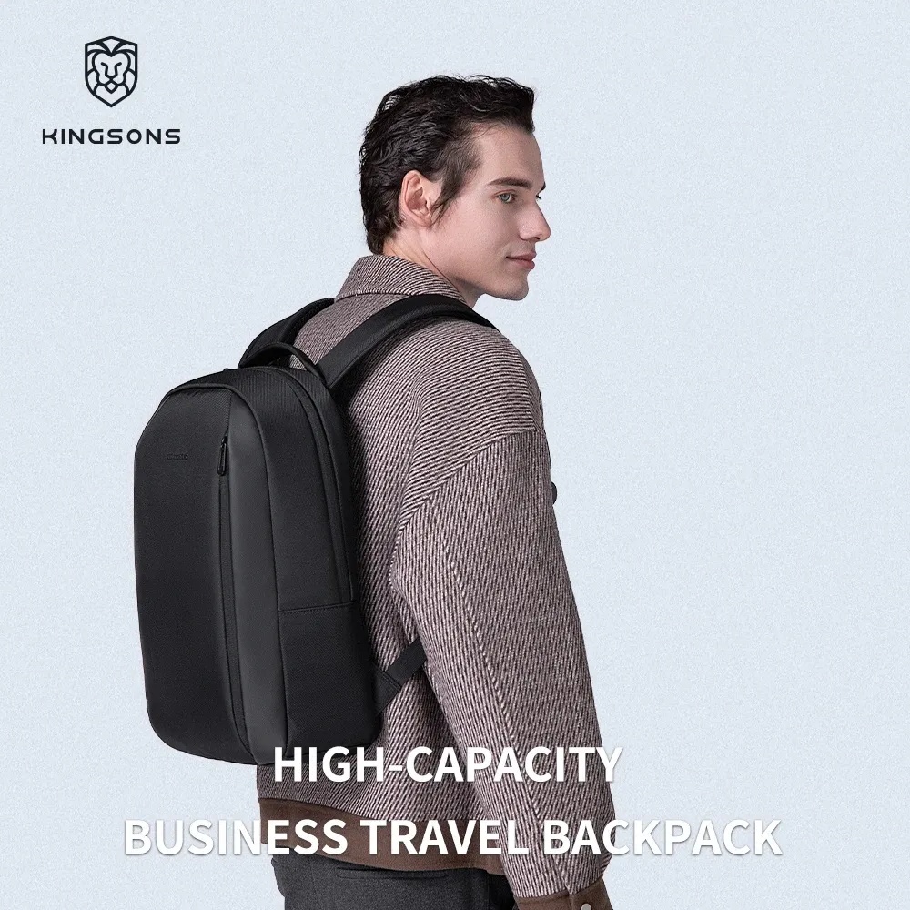 Kingsons Lightweight Waterproof Laptop Backpack – Large Travel Bag for Men, Business & Casual Use | KS25458 |