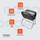 Porodo Lifestyle Portable Folding BBQ Grill – Compact Outdoor Stainless Steel Grilling Station for Travel & Picnic | PD‑LFSTO92‑BK |