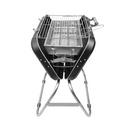 Porodo Lifestyle Portable Folding BBQ Grill – Compact Outdoor Stainless Steel Grilling Station for Travel & Picnic | PD‑LFSTO92‑BK |