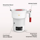 7MD Portable Foldable Electric Kettle – 600ml, Travel-Friendly, Silicone & Stainless Steel, UK 3‑Pin Plug, 850W Rapid Boil | 7MD48025 |