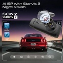 Promate 4K Ultra HD Dash Cam – Front, Cabin & Rear View, AI ISP, Night Vision, Parking Monitor | Rovex-S3 |