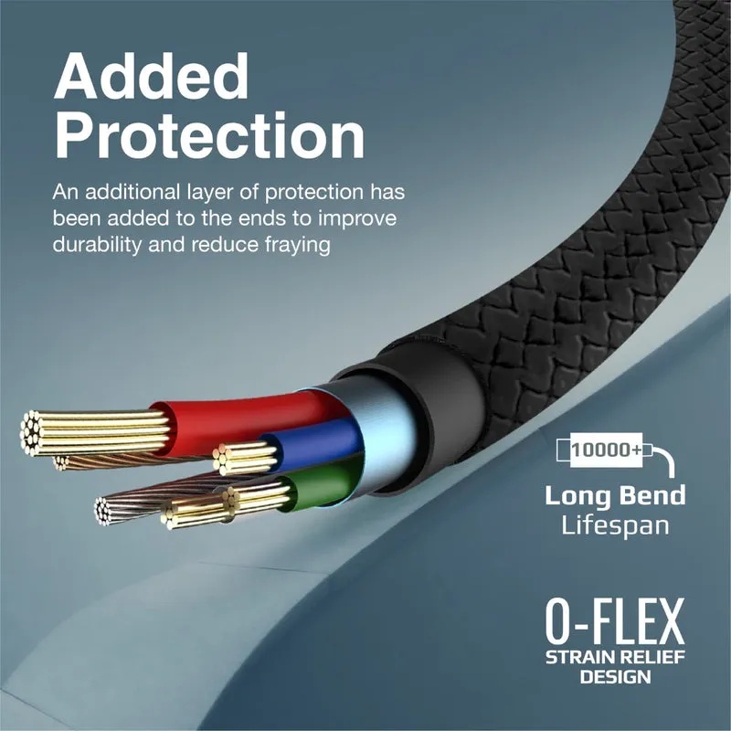 Promate High Tensile Strength Data & Charging Cable for Apple Devices – 1M | XCord-Ai |