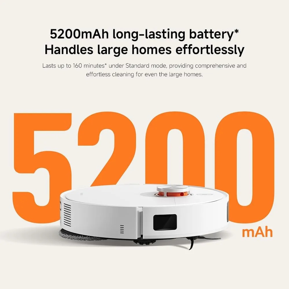 Xiaomi Robot Vacuum X20 Pro – 7000Pa Suction, Smart Mop & Vacuum Cleaner, Omni Station, 4800mAh Battery, Intelligent Home Cleaning | D102GL |