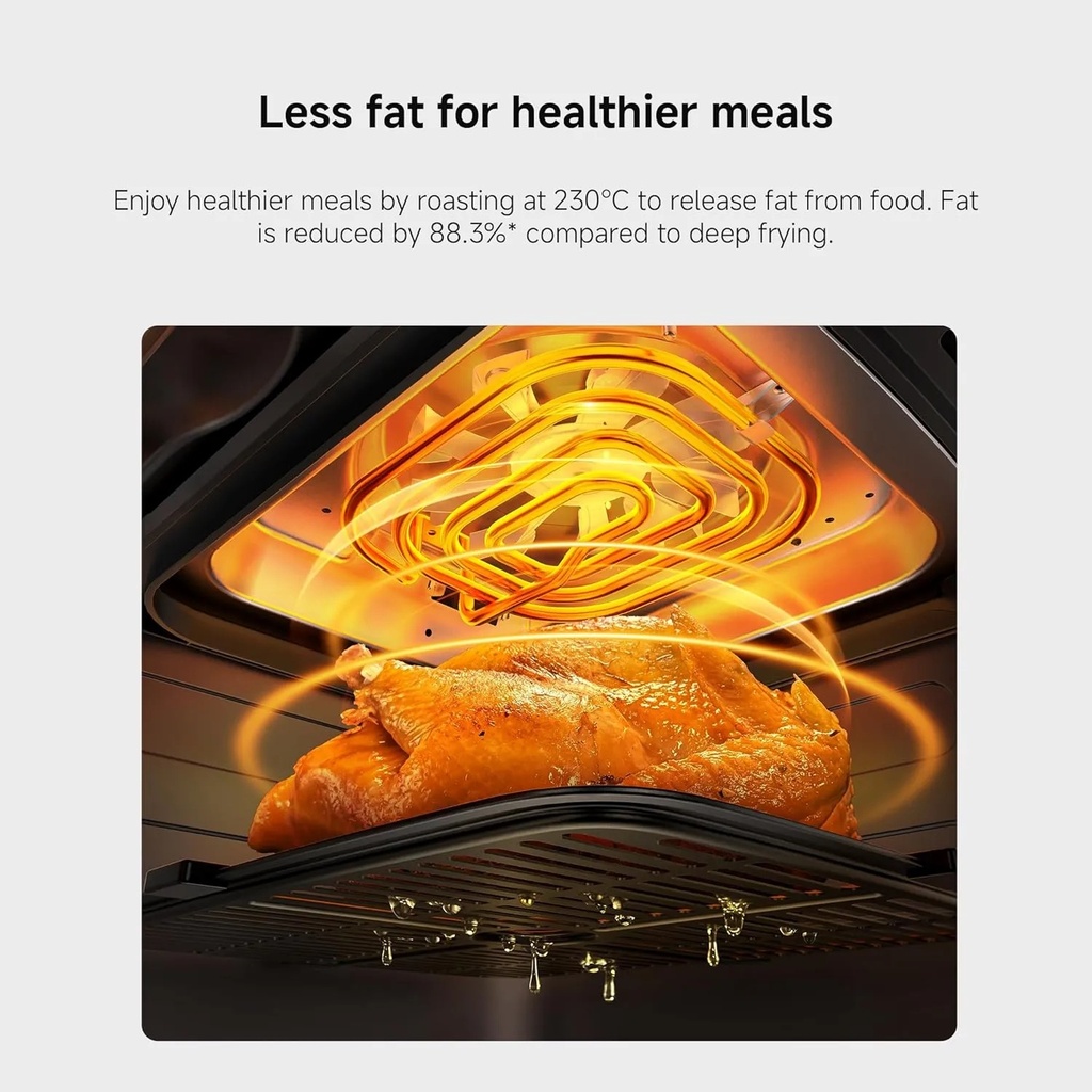 Xiaomi Dual Zone Air Fryer 10L – 2 Baskets (3.5L + 6.5L), 2700W, 6-in-1 Functions: Air Fry, Roast, Bake, Grill, Reheat, Dehydrate | MAF-D1001 |