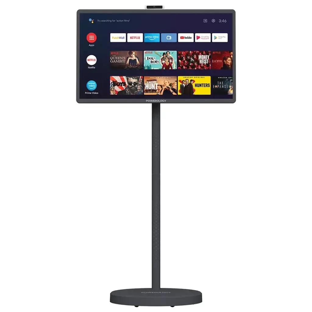 Powerology Banf 32″ Portable Smart Monitor with Built-in Battery, Full HD Touch Display & Android OS | PWHSD01 |