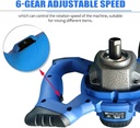 Portable Electric Harees Mixer – 2600W Handheld Mixer with M14 Spiral Rod, 6-Speed Control, 120mm Stirrer