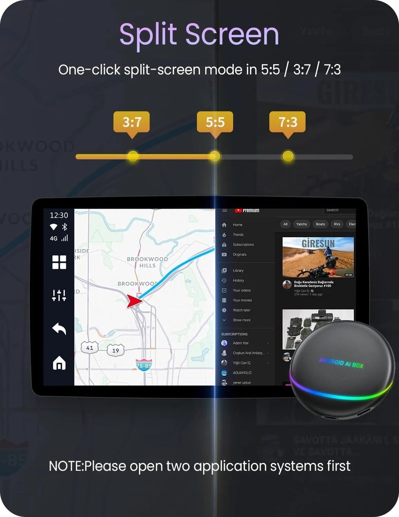 Carplay Magic Box – 3-in-1 Wireless Streaming Device for Android Cars with HDMI Output, Built-In Apps & Wireless CarPlay