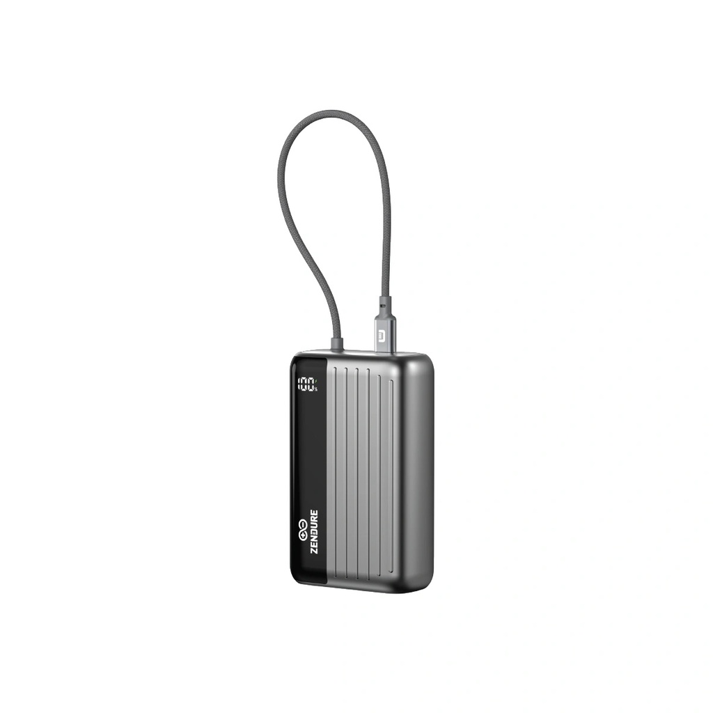 Zendure SuperMini Hybrid 10 Power Bank 10,000mAh 45W with Built-in USB-C Cable & Digital Display | ZDSMP-DA10 |