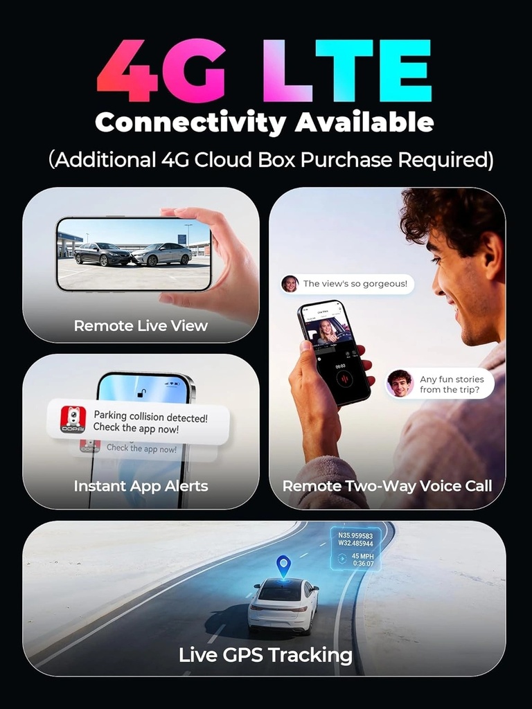 DDPAI Z90 Master Dual 4K Dash Cam with Front & Rear Recording, STARVIS 2 Night Vision, 24H Parking Mode, GPS, 5G WiFi, 3" Touch Screen & 128GB Built-in Storage | DZ003-07 |