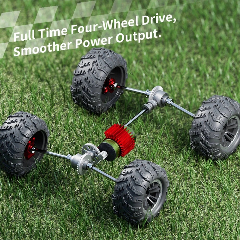 Wild Storm Brushless RC Car 1/16 Scale 4WD 50km/h Speed 1500mAh Battery 2.4GHz Remote Control All-Terrain Off-Road Racer - Metal Reinforced High-Speed Remote Control Car | HW8810 |