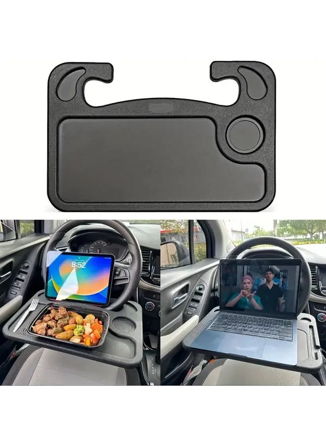 Multi-Function Portable Steering Wheel Car Desk Table For Eating Laptop Stand