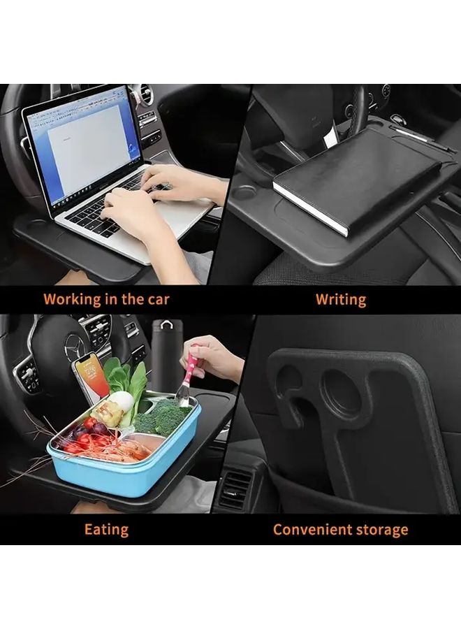Multi-Function Portable Steering Wheel Car Desk Table For Eating Laptop Stand