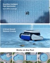ECOVACS ULTRAMARINE P1 Cordless Pool Cleaner Robot 4800GPH Suction 180-Min Runtime SmartNavi App Control - Automatic Floor and Wall Pool Vacuum | SWB11 |