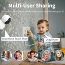 7MD Smart Baby Camera WiFi Support Night Vision Two-Way Talk Cry Detection Remote Pan & Tilt - HD Baby Monitoring Camera with Temperature Monitoring and SD Card Recording | 7MD51225 |