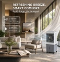 Green Lion GA30 Air Cooler 30L Water Tank 70W 4000m³/h Airflow Remote Control - Portable Air Cooler with Humidifier and Air Purifier | GNGA30AICOLGY |