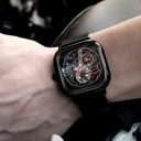 CIGA Design Hollow Automatic Watch 41mm Skeleton Dial 40-Hour Power Reserve 3ATM Water Resistance - Stainless Steel Automatic Wristwatch | Z011-BLBL-W13 |