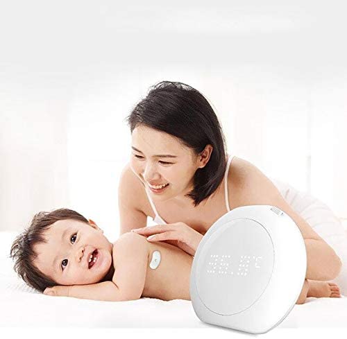 Fanmi 24-Hour Intelligent Baby Fever Monitor with Wireless Alerts Wearable Smart Thermometer Patch Digital Accurate Reading for Infant Toddler