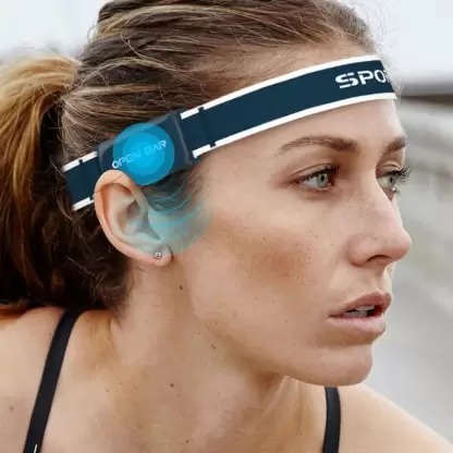 Rhyme Band Open Ear Bluetooth Audio Music Headband Headset