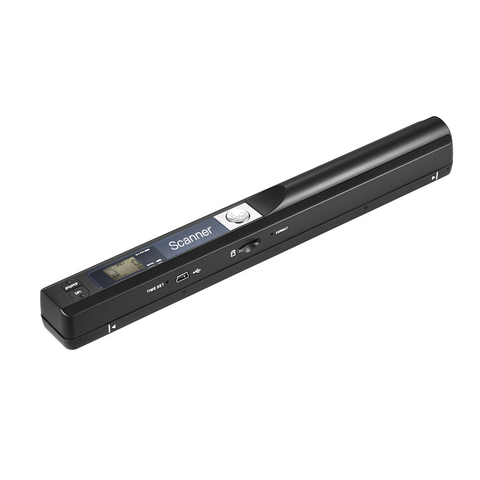 iScan Generic-Portable Handheld Wand Wireless Scanner A4 Size 900DPI JPG/PDF Formate LCD Display with Protecting Bag for Business Document Reciepts Books Images