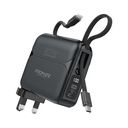بطارية متنقلة Promate Ultra Compact بسعة 20000mAh مع شاحن AC | PowerPack-20Pro