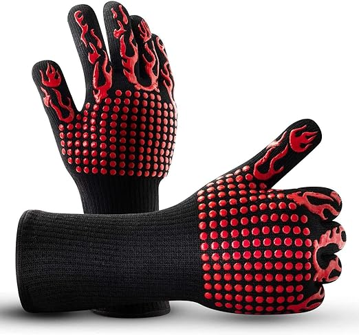 Multi-Functional Heat Resistant Glove for BBQ, Oven, Cooking & Grilling