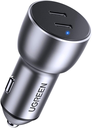 شاحن سيارة UGREEN ‏تايب سي مزدوج بقدرة 60 واط مع دعم PD ‏30W للشحن السريع | CD213 | P/N:70594.GY |