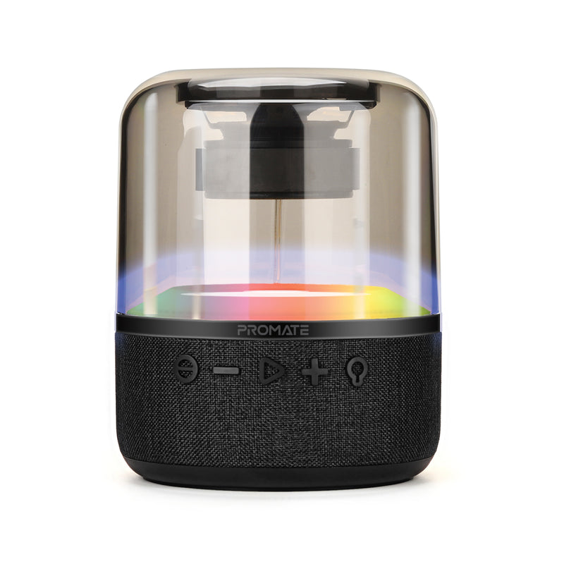 مكبر صوت بلوتوث عالي الدقة LumiSound® مع صوت محيطي 360° وإضاءة LED من بروميت | Glitz-L |