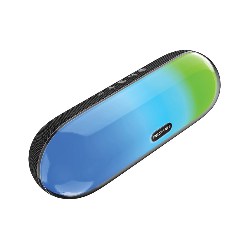 Promate High Fidelity True Wireless Bluetooth v5.3 Speaker With RGB Lights | LumiBar |